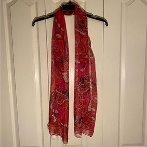 Women’s See Through Patterned Scarf | One Size